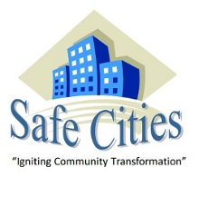 Safe Cities logo &mdash; Igniting Community Transformation